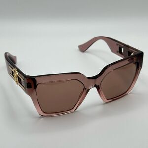 Versace Pink Sunglasses with Gold Accents